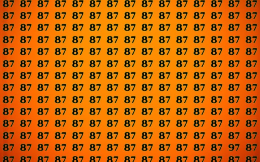 illusion otpique trouver 97 parmi les 87