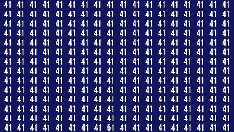 test rapidite visuel trouver 51