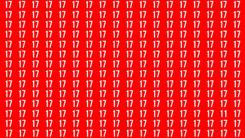 test rapidite viseul trouver le 11