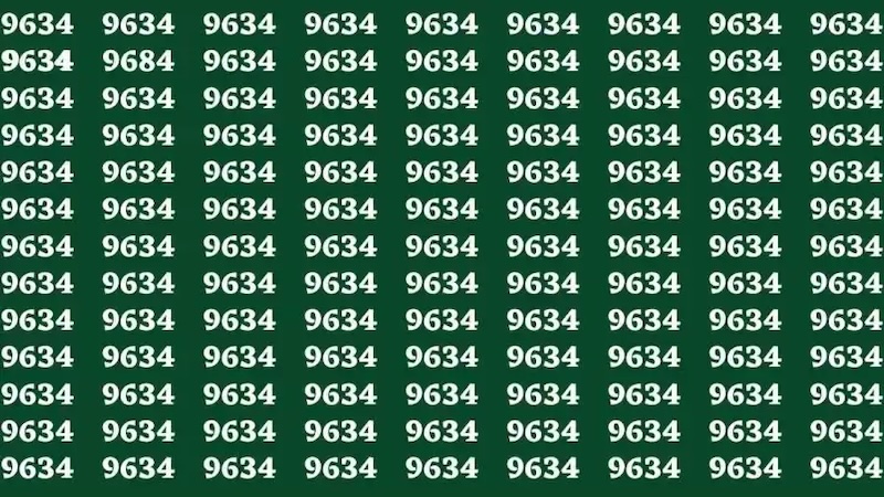 defi visuel trouver le numéro 9684