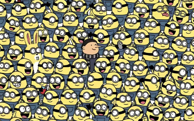 defi visuel trouver les bananes parmi les minions